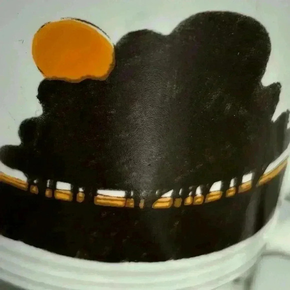 Set of 6 1978 Royal Doulton Lambethware Stoneware LS1031 Prairie  cups - Picture 4 of 7